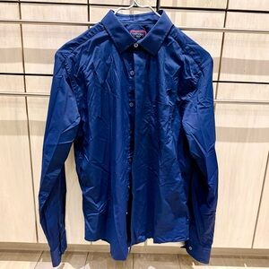 UNTUCKit Men's Blue Button Down Shirt